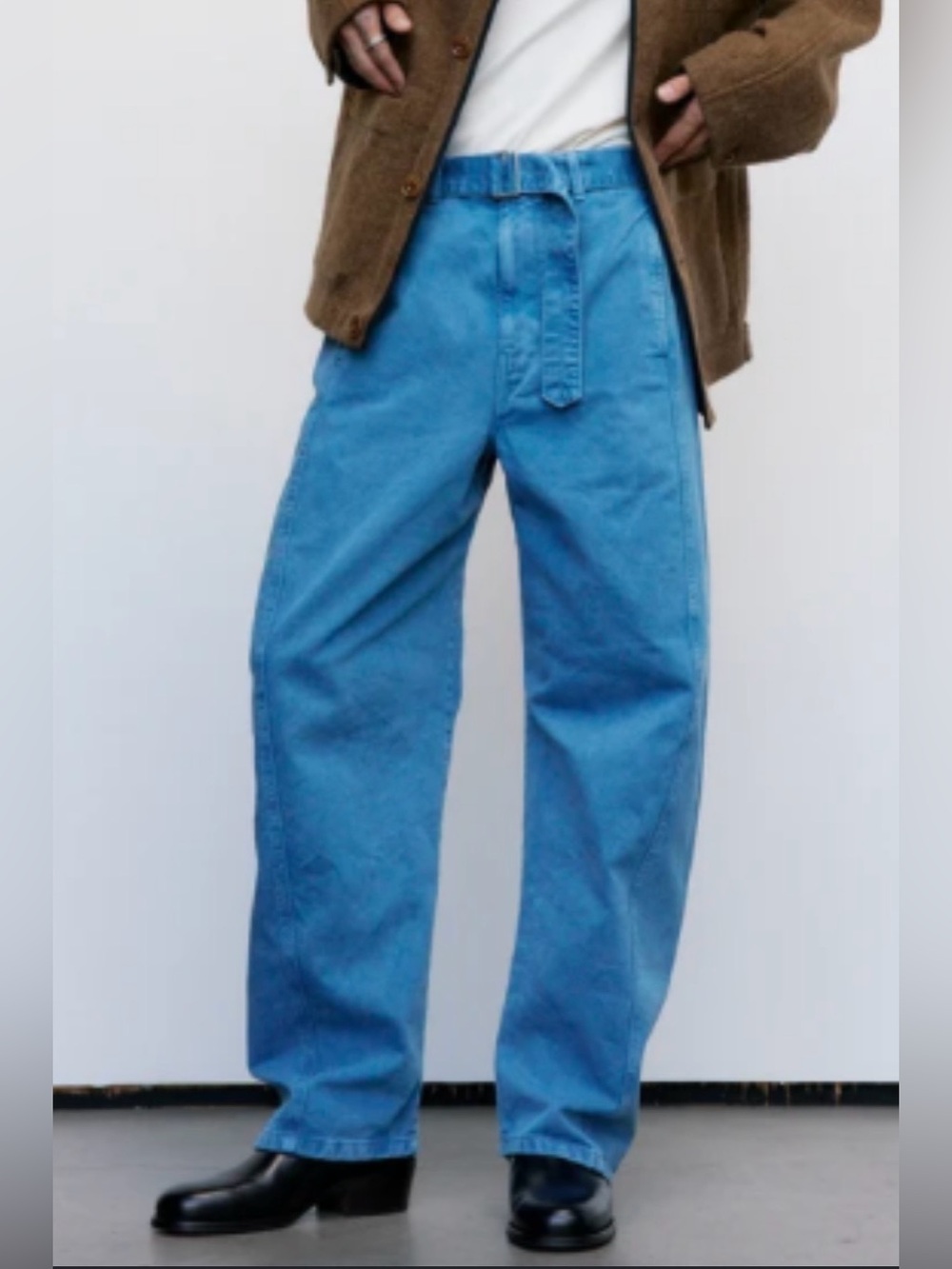 Lemaire Twisted SeamJeans with Belt Unisex Blue L worn once